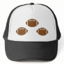 3 footballs hat