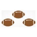3 footballs photo cards