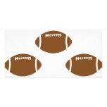 3 footballs photo cards