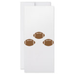 3 footballs rack cards