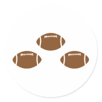 3 footballs stickers