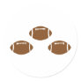 3 footballs stickers