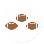 3 footballs stickers