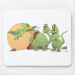 3 Friendly Dinosaurs Mousepads