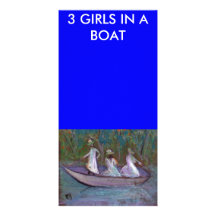 3 GIRLS IN A BOAT PERSONALIZED PHOTO CARD