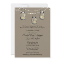 3 Hanging Mason Jars - Wedding