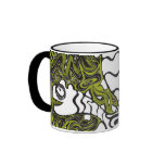 3 Headed Monster large coffee mug