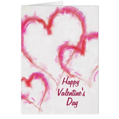 3 Hearts, Happy, Valentine's, Day Greeting Card by talliktok_katauyak