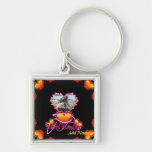 3 Hearts Heart Breaker neon sign Key Chains