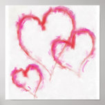 3 Hearts Poster posters