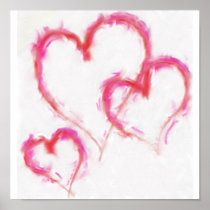 3 Hearts Poster