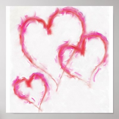 3 Hearts Poster by talliktok_katauyak