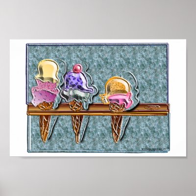 3 ice cream cones 1 by studioak