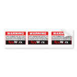 3 in 1 Fake Alarm System Sticker for your home! bumper stickers