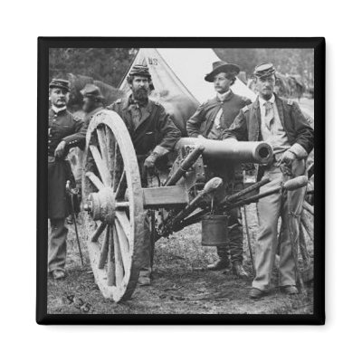 3 inch Ord Rifle Cannon - Civil War Fridge Magnet by Dogwing