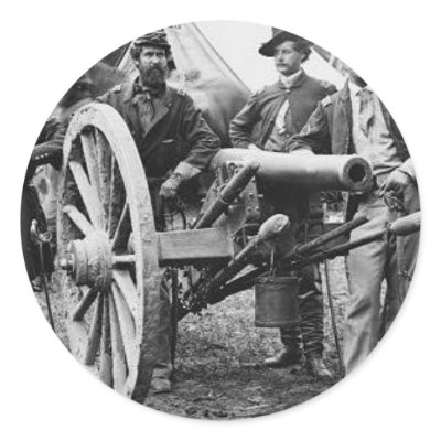 3 inch Ord Rifle Cannon - Civil War Sticker by Dogwing