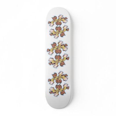 3 kois for andrea skate board decks by arteology