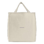 3" Line 1/8" Thick Embroidered Tote Bags