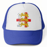 3 Lions on St George's Cross hats
