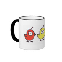 3 Little Birdies Coffee Cup Coffee Mug