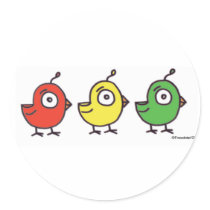 3 Little Birdies Stickers