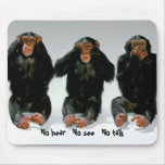 3 Monkeys Mousepad