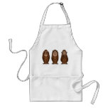 3 Monkeys, See no evil, Hear no evil, See no evil Apron