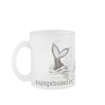 3 Orcas Playing Frosted Mug