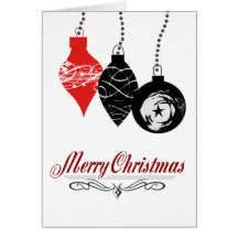 3 ORNAMENTS | FOLDED HOLIDAY CARD