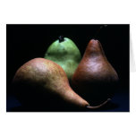 3 Pears #1-Greeting card