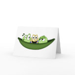 3 Peas In A Pod Greeting Card