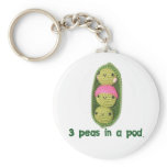 3 Peas in a Pod Key Chains