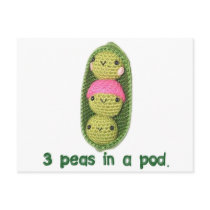 3 Peas in a Pod Post Cards