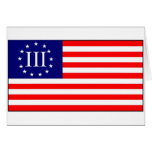 3 Percent Flag cards