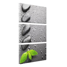 3 Piece Relaxing Zen Rocks Canvas Print