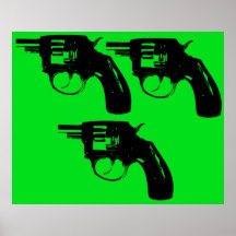 3 pistols_Pop Poster