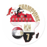 3 players 2010 soccer Champions Egypt gifts stickers