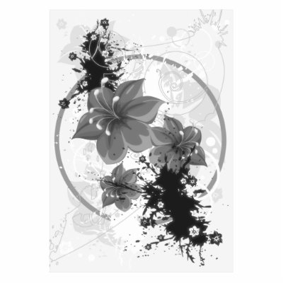 3 Pretty Flowers - B&W Infrared by VoXeeD