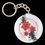 3 Pretty Flowers - Colour keychains
