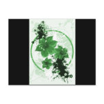 3 Pretty Flowers - Green