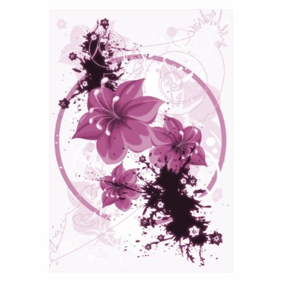 3 Pretty Flowers - Pink by VoXeeD