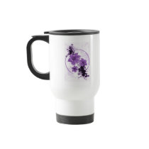 3 Pretty Flowers - Purple Coffee Mug