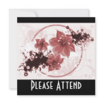 3 Pretty Flowers - Red
