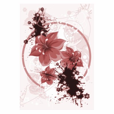 3 Pretty Flowers - Red by VoXeeD