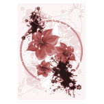 3 Pretty Flowers - Red photo sculptures