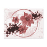 3 Pretty Flowers - Red