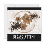 3 Pretty Flowers - Sepia