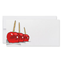 3 Red Candy Apples