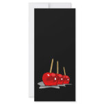 3 Red Candy Apples rack cards