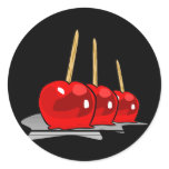 3 Red Candy Apples